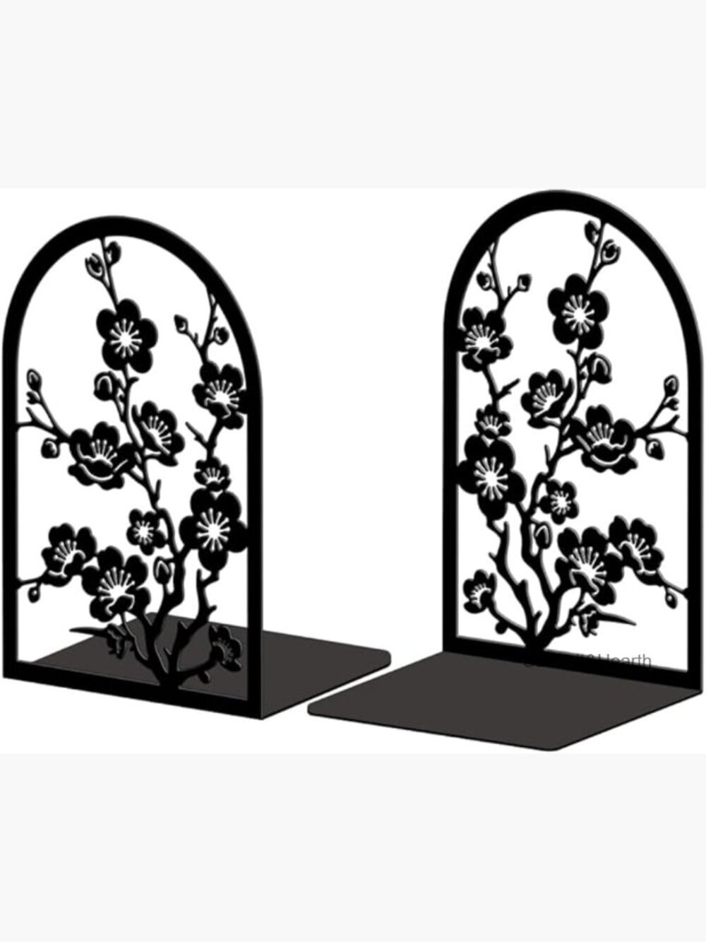 Modern Cast Iron Bookends 5.3x4.3x7.9 Heavy Duty Office Shelf Decor
